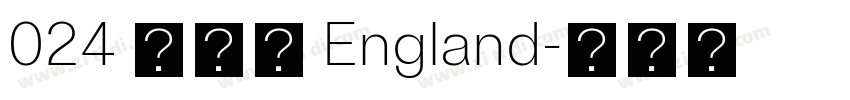 024 英格兰 England字体转换
